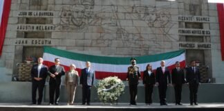 Preside Julio Menchaca conmemoración a Niños Héroes
