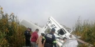 Avioneta se desploma en EDOMEX; hay tres muertos