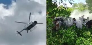Mueren tres marinos tras desplome de helicóptero