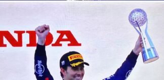 ‘Checo’ Pérez segundo lugar del GP de Japón