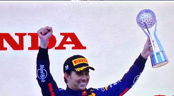 ‘Checo’ Pérez segundo lugar del GP de Japón