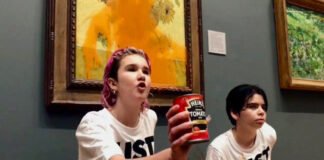 Ecologistas lanzan sopa de tomate a ‘Los girasoles’ de Van Gogh en Londres: ¿Arruinaron la pintura?