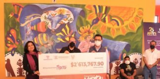 Entrega Edda Vite más de 2.5 millones a Fundación Teletón