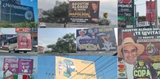 Adelantan campañas con propaganda ilegal en Morelos PROPAGANDA