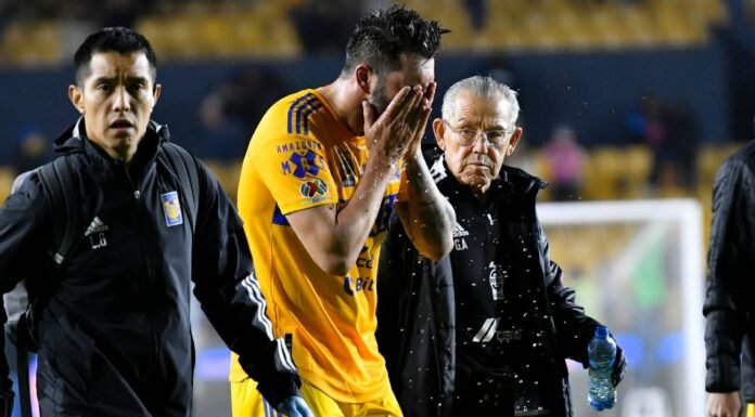 André-Pierre Gignac fuera de peligro por balonazo gignac