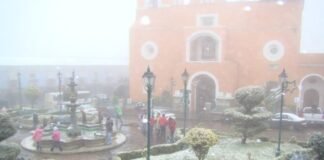 Prevén fuertes fríos en Navidad real del monte nevando