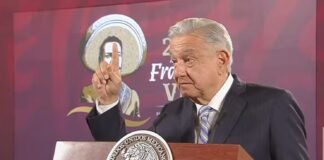 El presidente Andrés Manuel López Obrador calificó como “muy buena la jornada bilateral. Foto captura