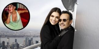 Salma Hayek es criticada por el vestido que usó en la boda de Marc Anthony