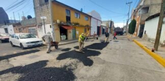 Baños Rubio continuará trabajando para bachear calles de Pachuca Bacheo Pachuca