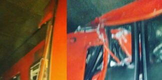 Coche en la linea 3 del metro de la CDMX