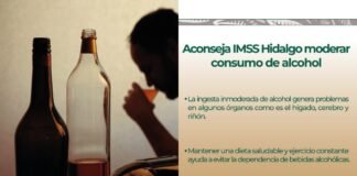 Moderar consumo de alcohol previene enfermedades: IMSS Hidalgo