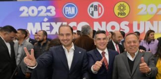 Anuncian formalmente “Va por México” en 2023 y 2024 Los dirigentes del PAN, PRI y PRD anuncian la coalición para las gobernaturas de Edomex y Coahuila y en el 2024