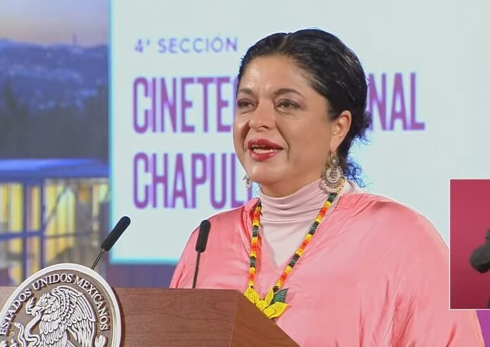 La secretaria de Cultura, Alejandra Fraustro