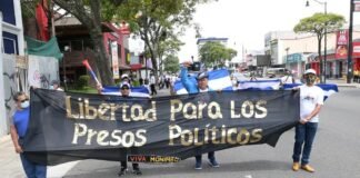 Nicaragua libera a 222 presos políticos