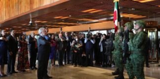 Actuación militar en San Lázaro conforme a protocolos y reglamentos: Sedena banda de guerra congreso