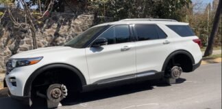 Rentan casa de fin de semana en Temixco y les roban las llantas de su camioneta