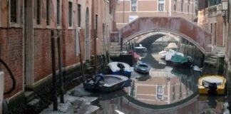¡Necesitan 50 días de lluvia! Canales de Venecia se secan y temen nueva sequía en Italia