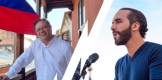 Nayib Bukele en constante pelea en redes sociales contra Gustavo Petro