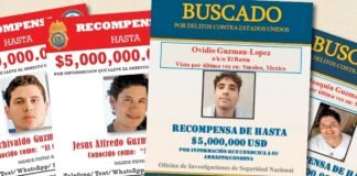 EE.UU vs Los Chapitos: Esta es la recompensa que ofrecen por los integrantes del Cártel de Sinaloa