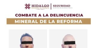 Son detenidos dos hombres tras robo a negocio en la colonia Tulipanes