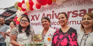 Celebran 15 años del Hospital Básico de Huehuetla.