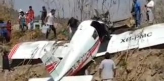 Se desploma una avioneta en Puebla, reportan dos heridos
