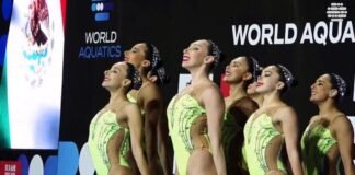 Mexicanas ganan medalla de oro en Nado Sincronizado en Egipto