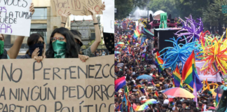 AMLO acusa que grupos de marchas feministas son de «ultraderecha»
