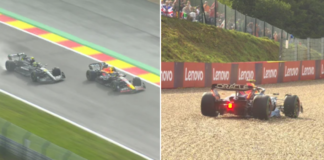 “Checo” abandona carrera choque con Hamilton; Verstappen gana GP de Bélgica