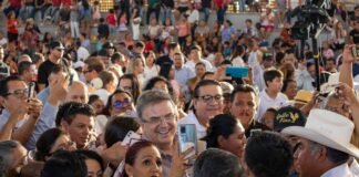 Sin acarreados afirma Marcelo Ebrard en su visita a los Cabos Baja California