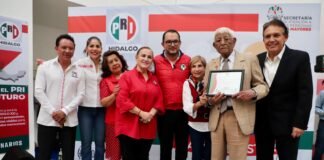 PRI Hidalgo otorga reconocimientos a adultos mayores destacados