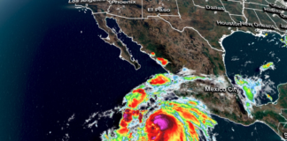 Huracán ‘Hilary’ alcanza categoría 2, escala de Saffir-Simpson, de frente a costas de Jalisco