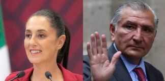 INE ordena retirar espectaculares de Adán Augusto y Claudia Sheinbaum