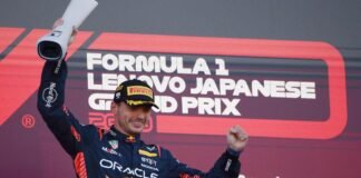 ‘Checo’ Abandona GP de Japón; Verstappen Gana la Carrera