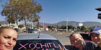 Apoyan con caravana a Xóchitl Gálvez en Pachuca