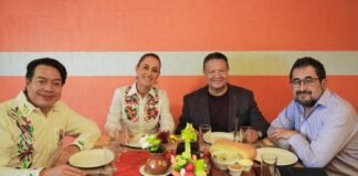 Menchaca recibe a Sheinbaum previo a evento masivo en Pachuca