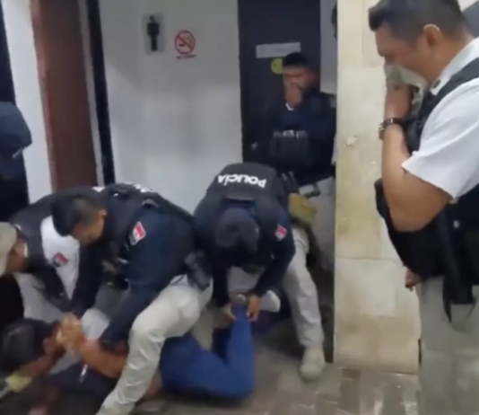 Detienen a 20 tras pelea entre diputados morenistas en Congreso de Campeche