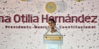 Pese a tragedia por “Otis” la alcaldesa de Chilpancingo celebra en grande su informe