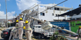Se restablece al 75% el servicio eléctrico en Guerrero: CFE