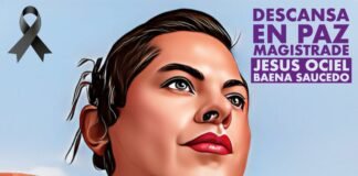 Convocan a velada nacional en memoria de le magistrade Jesús Ociel Baena