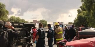 Impacta tráiler a cinco vehículos en la México-Pachuca