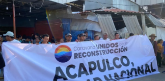 Llega a CDMX caravana de Acapulco, damnificados exigen atención y más apoyos