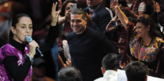 Sheinbaum pide unidad en CDMX, evento se divide entre Brugada y Harfuch