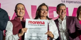 Sheinbaum respalda a Alma Alcaraz, ofrecen paz y seguridad para Guanajuato