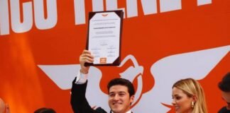 Samuel García se registra como precandidato presidencial de MC