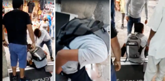 Locatarios golpean a presunto ladrón en plaza de Cuernavaca