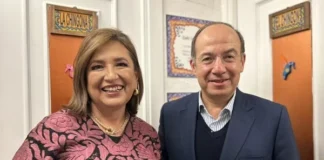 Arranca Xóchitl Gálvez gira por España, se encuentra con Felipe Calderón