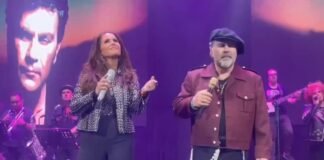 Lucero besa a Mijares en concierto ¿Dónde hubo fuego, cenizas quedan?
