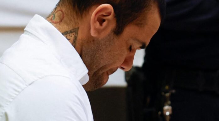 Dani Alves purgara una sentencia de 4 años 6 meses por violación