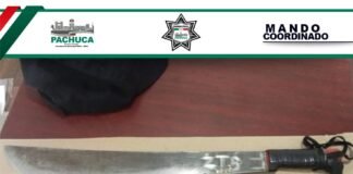 Detienen a menor de edad por portación de arma en Pachuca